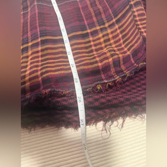 Free People Oversized Boxy Mandarin Collar Long Sleeve Blouse Small - Picture 5 of 8